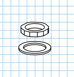 SM221 - Lock Nut and Large Washer