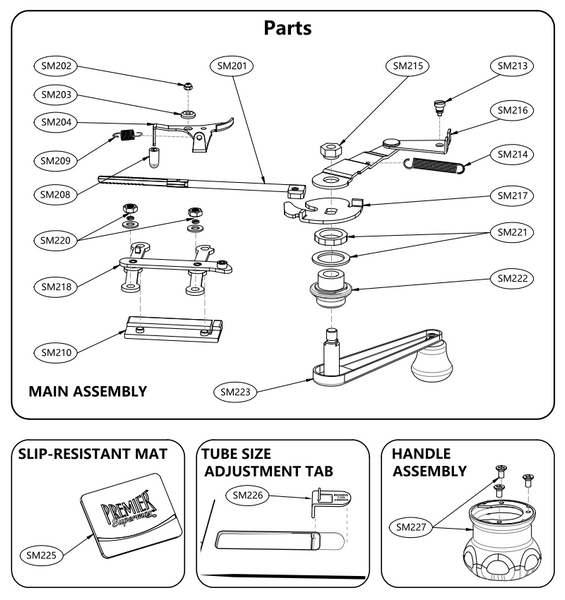 SM223 - Crank Handle Assembly