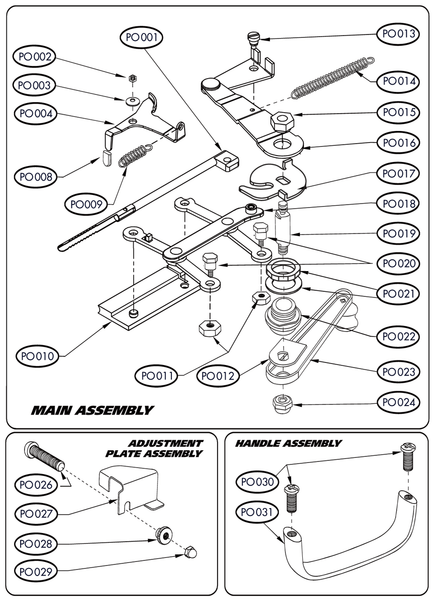 PO016 - Injector Lever Assembly